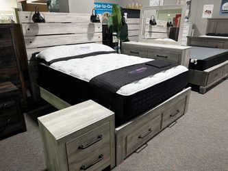 Master Bedroom Furniture Set Queen King Size Bed Frame dresser mirror nightstand chest mattress box spring storage Bed For further information please