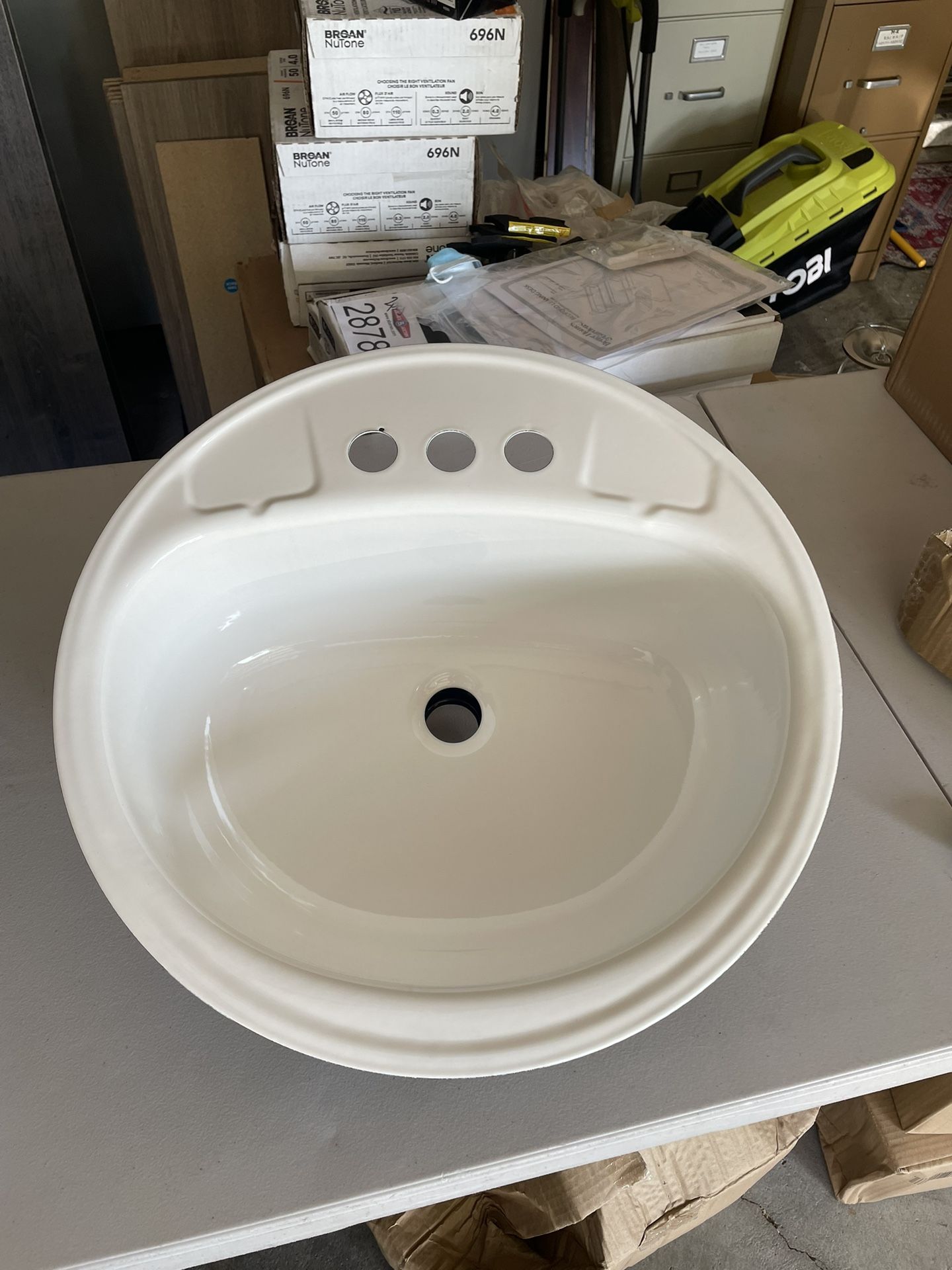 Sink White Porcelain Steel