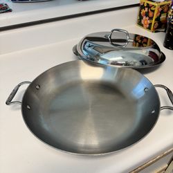 All- Clad Stainless Steel Sauté Pan With Lid