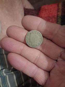 Vintage 1905 Liberty Head V Nickel.