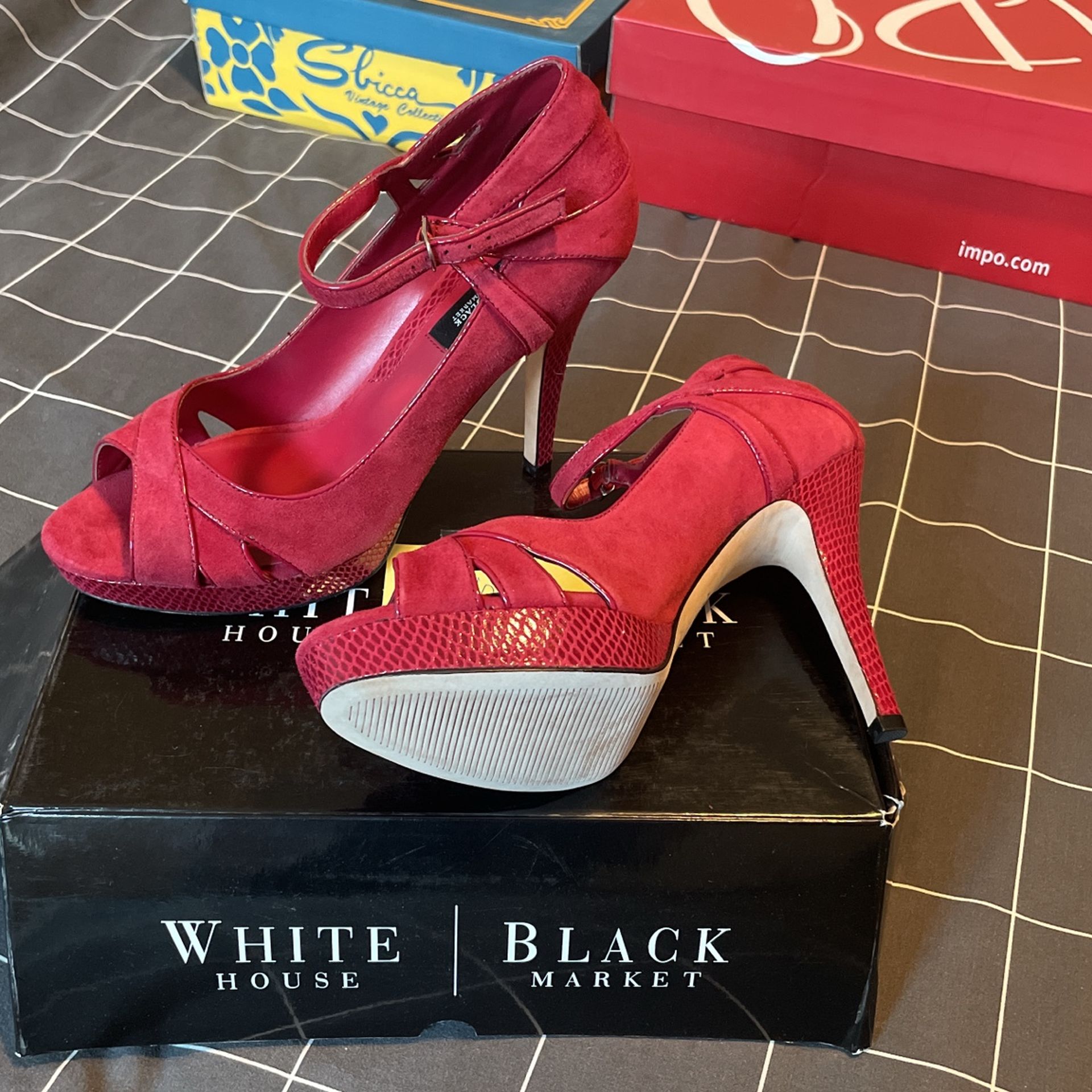 White House Black Market Cherry Heels