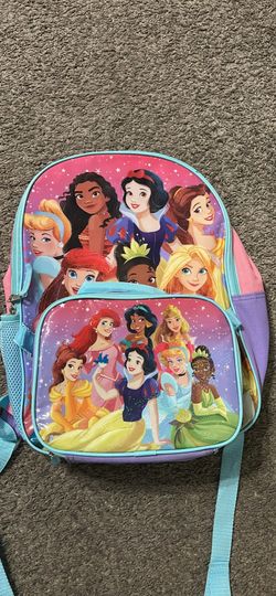 Princess backpack set with lunch bag