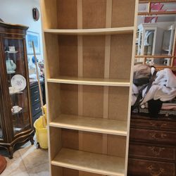 Maple Tone Bookcase With 5 Shelves 