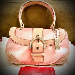 Classic Coach Satin Mini With Crystal Embellishments