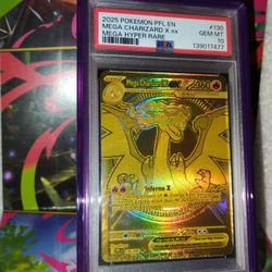 Pokémon Gold Mega Charizard X EX Mega Hyper Rare Pfl En PSA 10 #130