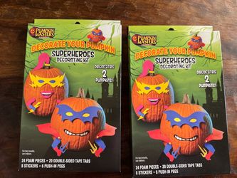 NIP - Pumpkin Masters Super Hero’s decorating kit