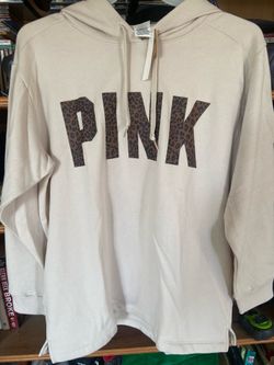 NWT Victoria’s Secret PINK - Beige Hoodie with side pockets