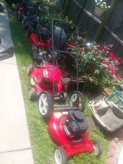 Self propelled and regular push lawnmowers