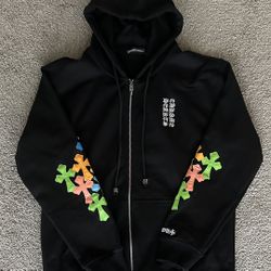 black chrome zip up
