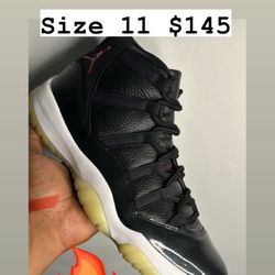 Jordan Retro 11s 72-10 Size 11