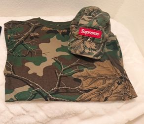 Supreme Real Tree & Woodlands matching Hat & Shirt- SALE OR TRADE