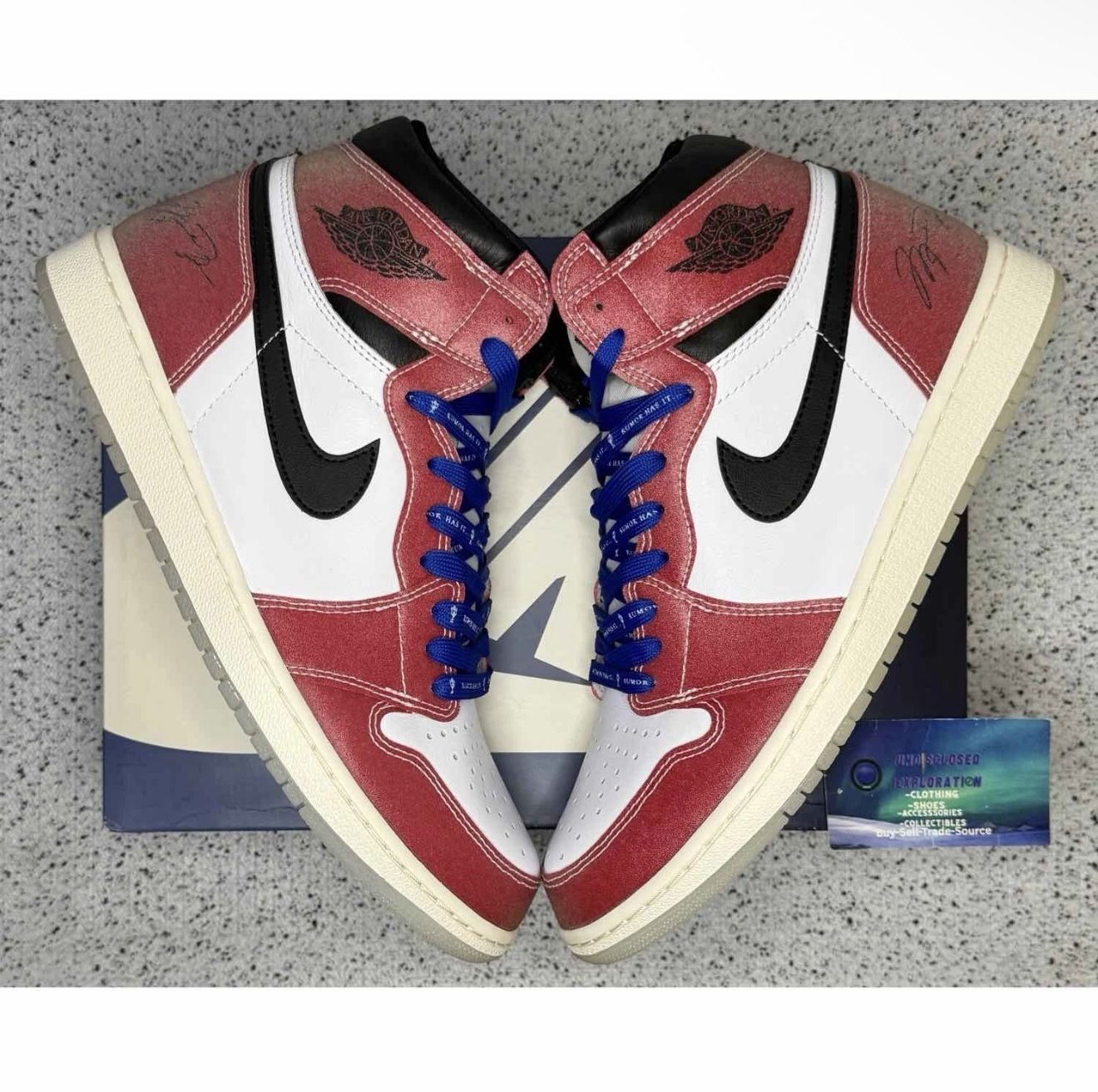 Jordan 1 Trophy Room Blue Laces 11 Men