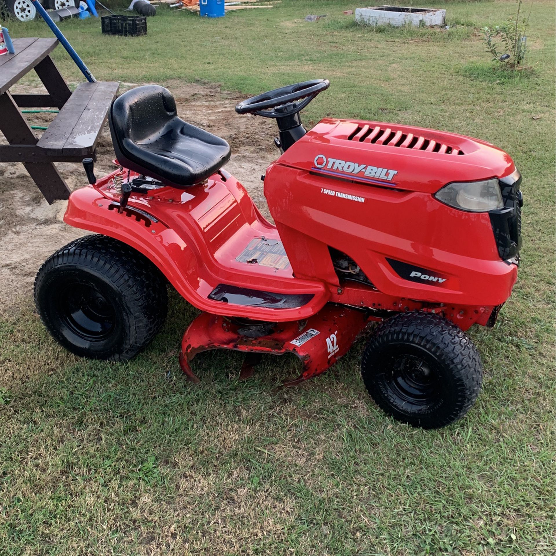 Troy-Bilt Tractor 7 Speed transmission Lawn Mower 