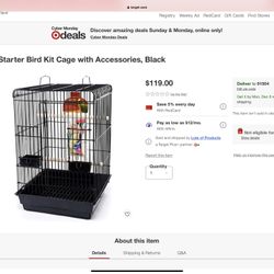 Bird Cage - Just Set It Up - Never Used