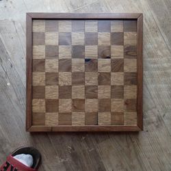 Make An Offer It's A Hand Made Checker Or Chess Board Out Of Walnut And White Oak.