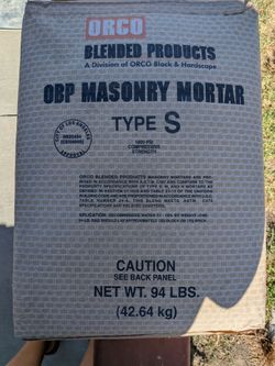 Orco Tan Masonry Mortar Sacks
