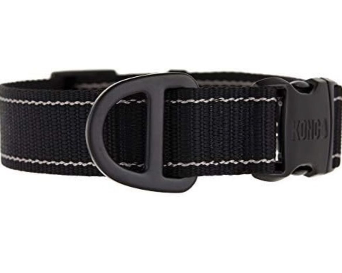 KONG Max Black Ultra Durable Dog Collar Size Medium