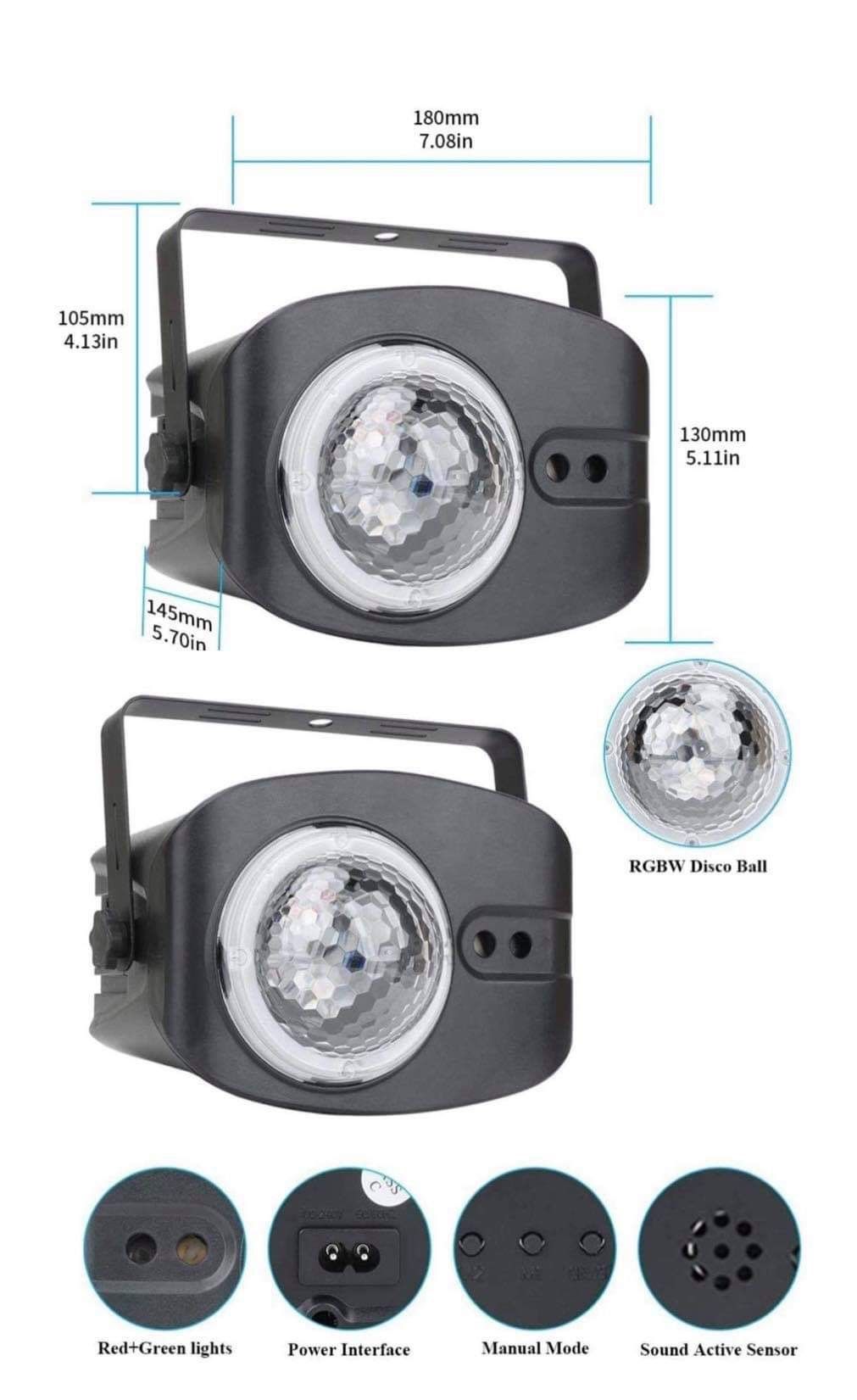 Laser Lights Strobe Disco Ball, Sync with Music