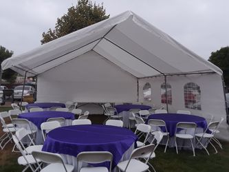 SILLAS MESAS MANTELERÍA CARPAS