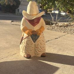 Porcelain Cowboy Cookie Jar