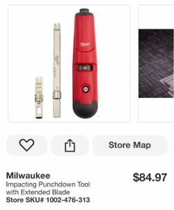 Milwaukee Impacting Punchdown Tool with Extended Blade