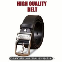 1 Men's Vintage Belt with Double Straps and Asymmetric Buckle - Business Casual Elegant Design, Regular Size, Durable Casual Wear, Perfect Gift for Ch