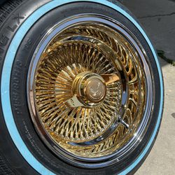 Center Gold Wire Wheels Remington Tires