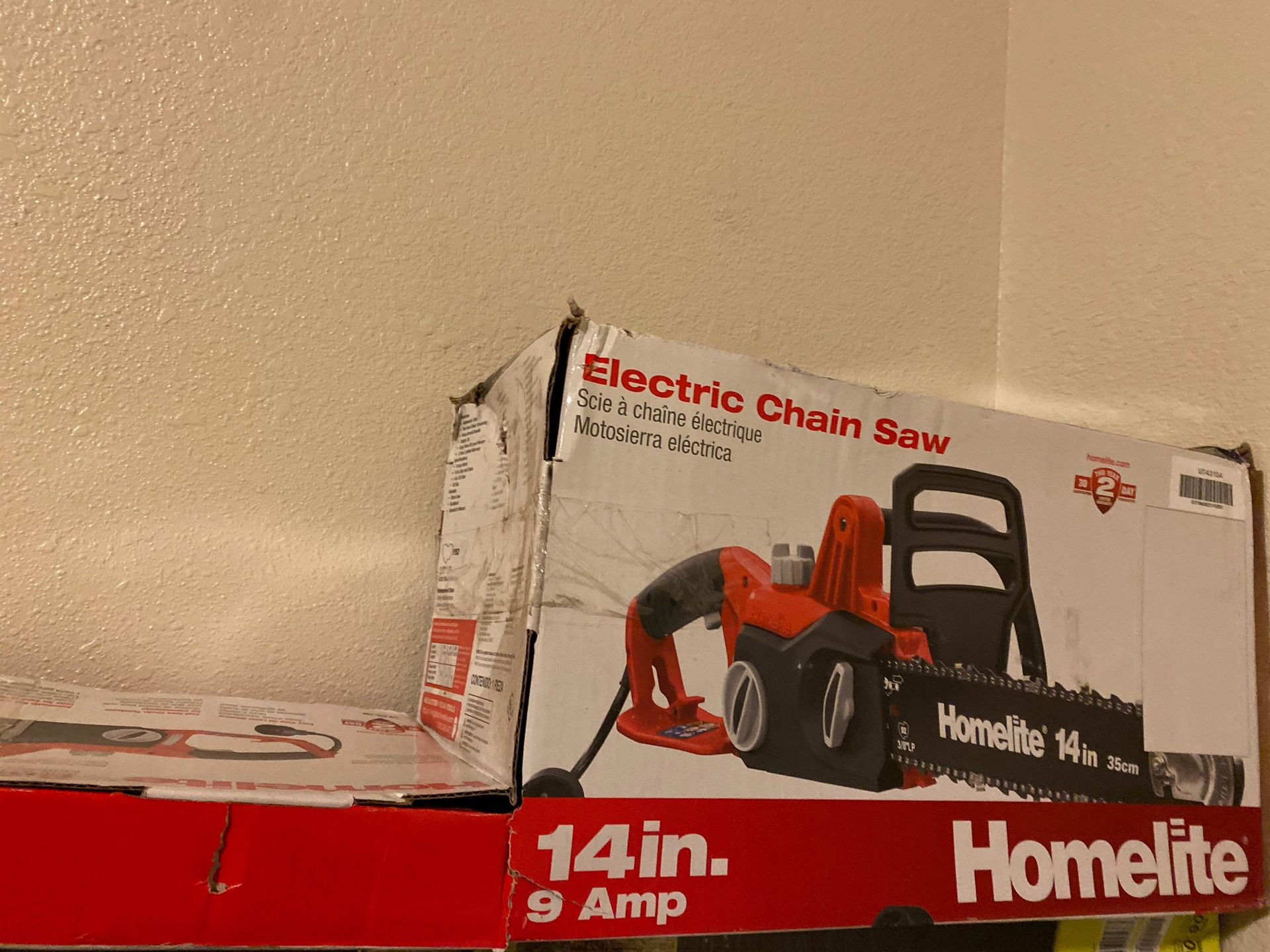 Homelite electric chainsaw