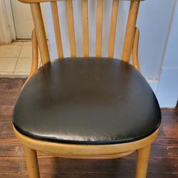VTG 1950's Bentwood Upholstered Cafe Bistro Accent Chair