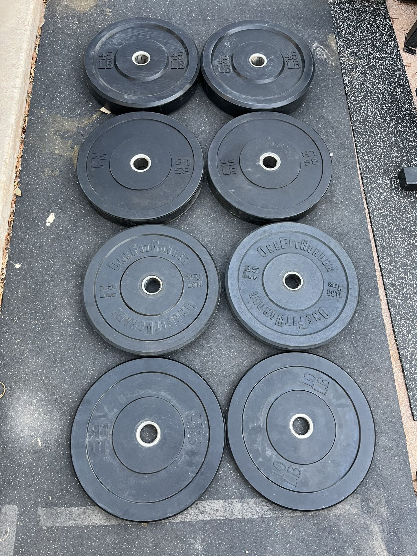 230lb Olympic Bumper Plate Set Weights