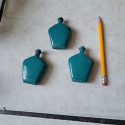 Teal Vintage Porcelain Bottles
