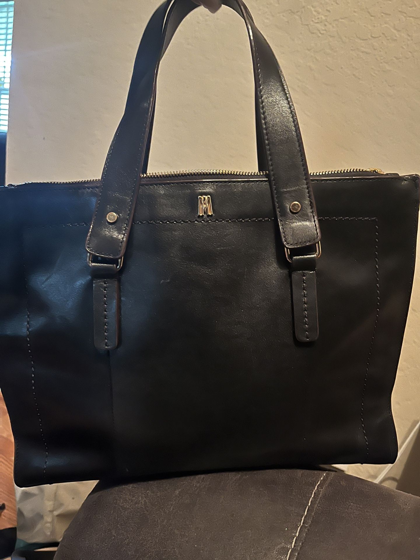 Italian All Leather Satchel Like New