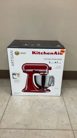 KITCHEN AID ARTISAN TILT-HEAD STAND MIXER KSM150PSER EMPIRE RED.