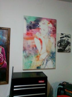 marylin canvis print
