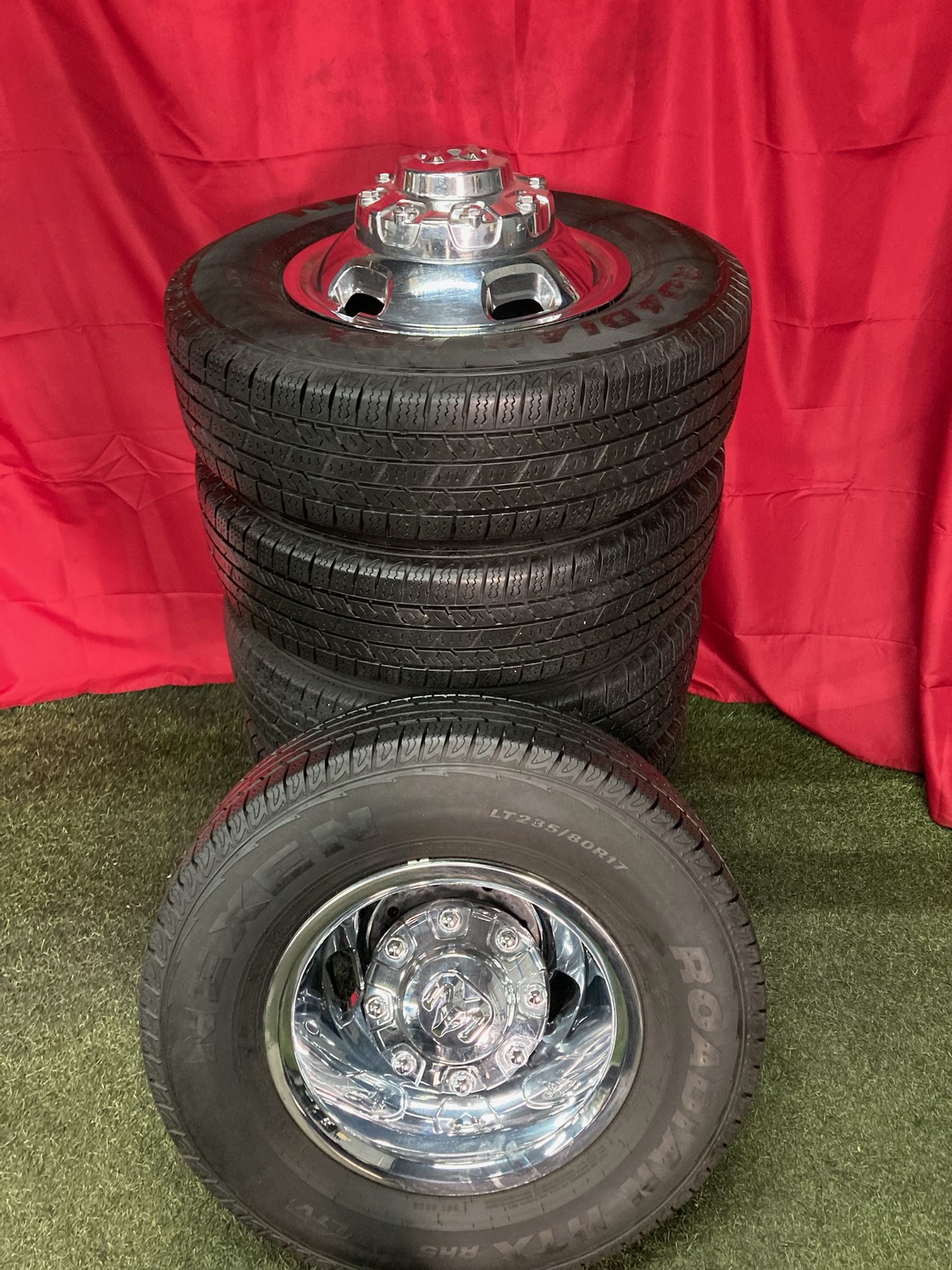 2021 Chrome Dodge Ram Dually 3500 8x200 8 Lug 17 Inch OEM Wheels