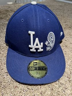 MLB LA Dodgers Fitted Paisley Cap •  Quilt Underbrim • New Era •  Size 7 3/8