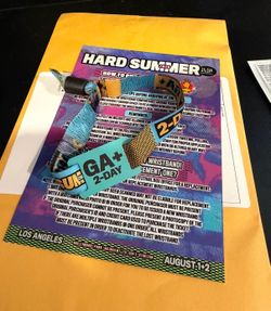 HARD SUMMER GA+ (2 Day) SOLO TICKET 🎟️
