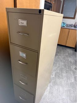 4-drawer filing cabinet (beige)