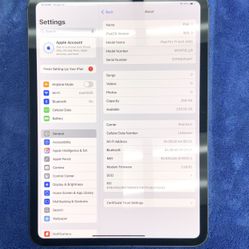 Apple iPad Pro 11 Inch Tablet Tab E Reader M4 Chip 256 GB Memory Storage  Touch Screen Wifi Bluetooth Internet Browser Keyboard Face ID Scan