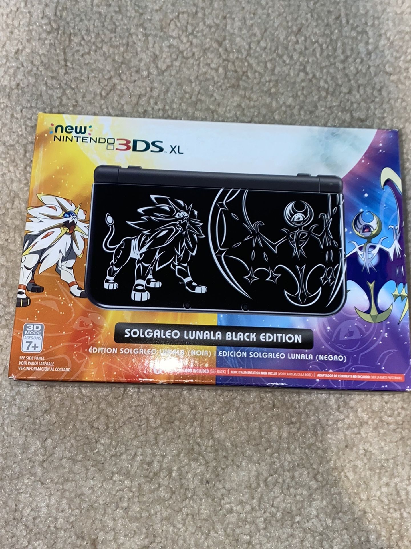 Nintendo 3DS XL Solgaleo Lunala Black Edition