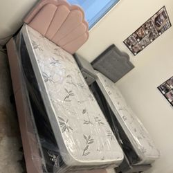 Twin Size Bed Frame With Mattress Included 