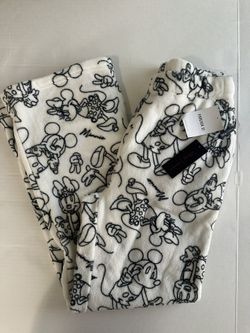 Forever 21 Disney Print Pants fleece small