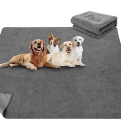 Washable Pee Pad for Dogs, 1 Pack Extra Large Reusable Dog Mat for Floor, Fast Absorbent Pet Whelping Pads, Puppy Playpen Mat for Inco