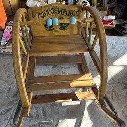 Must Go: Moving Sale Antique Teetertot Rocking Chair 