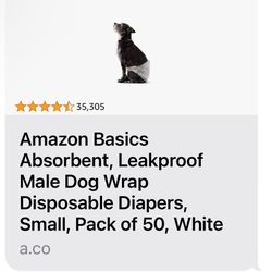 8 Boxes Amazon Male Dog Disposable Wraps