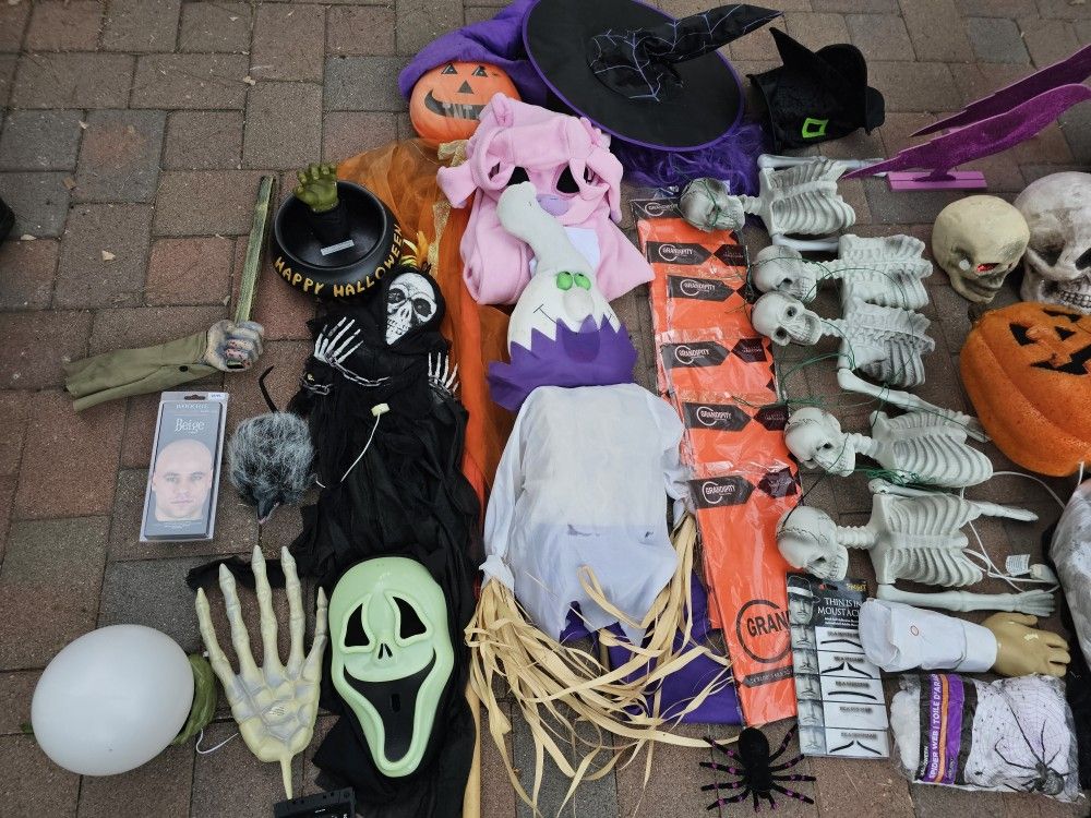 Huge Lot Of Halloween Decorations