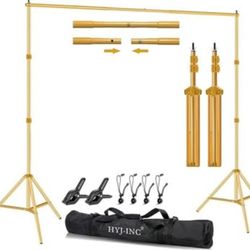 Photography Backdrop Support System 10'x7', Titanium Gold w Access NEW To And
