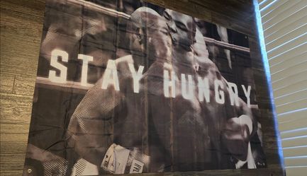Stay Hungry Boxing Ear Bite Flag