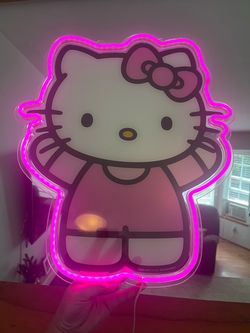 Hello Kitty Sanrio LED Neon Wall Light – Pink – 2024