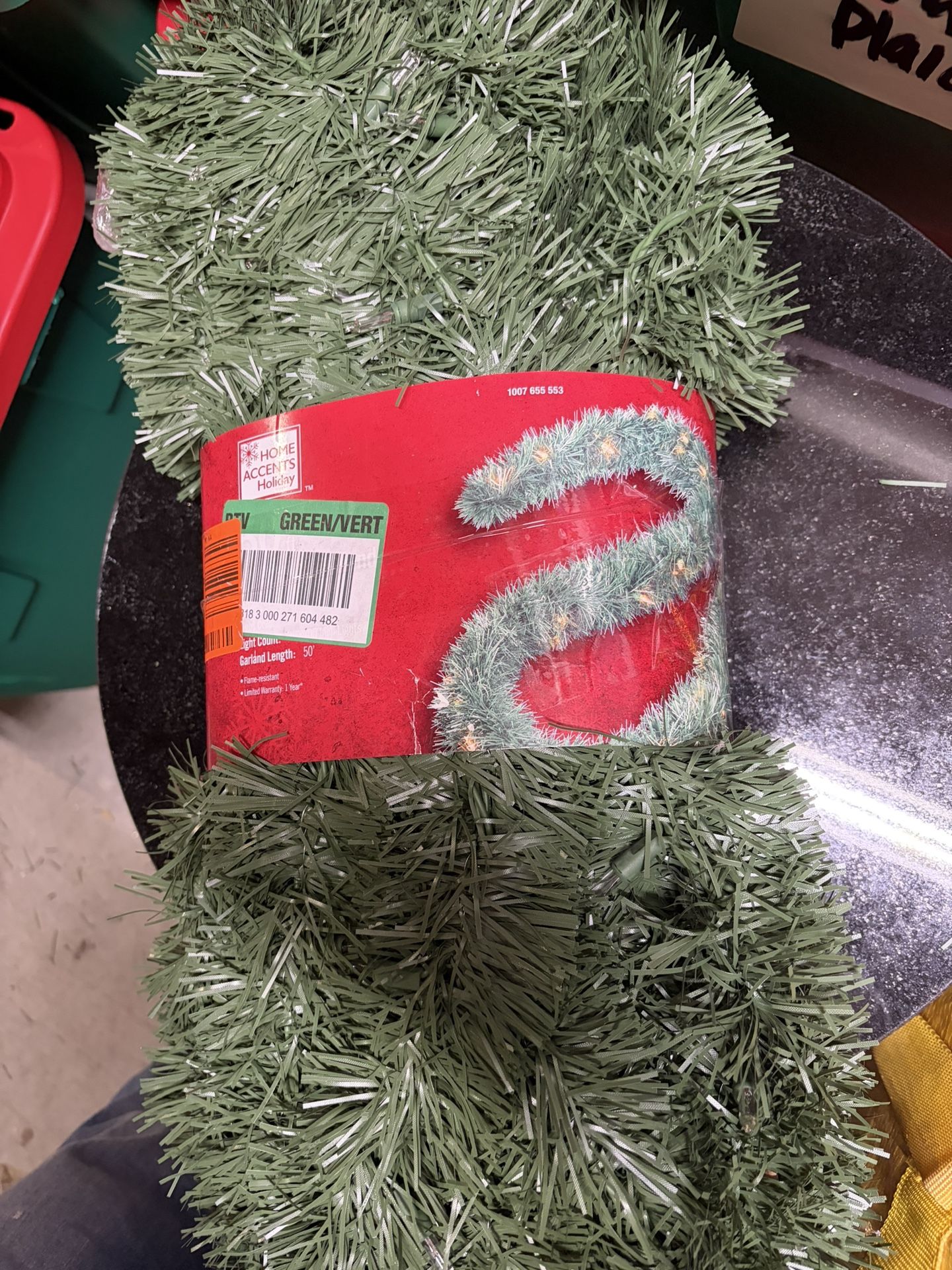 Home Accents 50 Ft Garland With lights - New